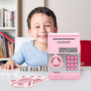 Piggy Bank ATM Machine Electronic Safe Money Jar for Boys Girls (Pink) Newly