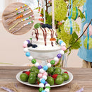 Handmade Crafts Farmhouse Rustic Beads Easter Tassel Easter Wood Beads Tassel