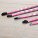 5pcs Eye Shadow Makeup Brush Set Eyes Make Up Eyebrow Cosmetic Brush?Pink?