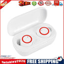 Y50 TWS Earbuds Bluetooth-Compatible Wireless Sport Headphones (White Red)