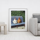 Chicken Chair Canvas Painted Oil Paint By Numbers Wall Art Modern Bedroom Decor