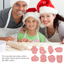 Christmas Cookie Cutters Set of 8 - Biscuits Fondant Molds High Heat Resistant