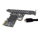 ASM3142 Chip 10Gbps USB3.1 Type-E Riser USB2.0 PCI-E 3.0 X2 Adapter (Right)