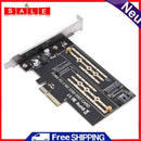 SOBW M.2 NVME to PCIe Adapter M+B Button SSD to PCI-E 3.0 X4 SATA Expansion