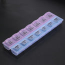 2Row 14Grid Portable Medicine Box Holder Storage Container Pill Case