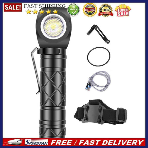 800LM Portable LED Headlight Magnetic Charging Adjustable Power Display Lig