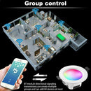 10W RGB LED Ceiling Light Recessed Downlight Bluetooth Lamp WIFI Panel E5Z5