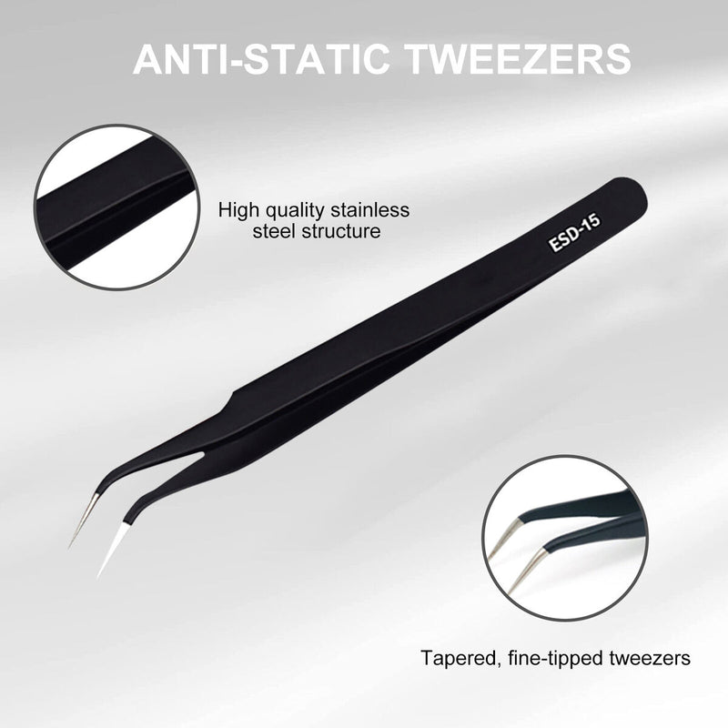 Precision Tweezer for Soldering Jewelry Ingrown Eyelash Extension Splinter 1P