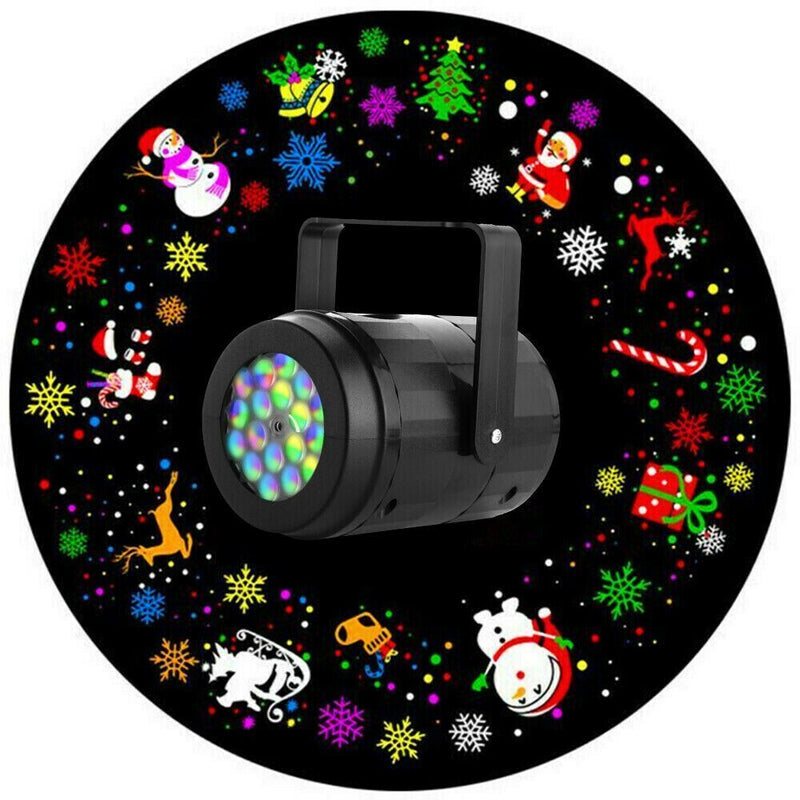 Effect Christmas Projection Lamp LED Lamp Rotating Snowflake Light Party Decor