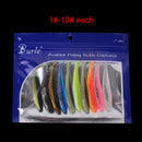 10pcs 7cm 2g Worm Fishing Lures Artificial Crankbait Soft Baits Fishing Tac