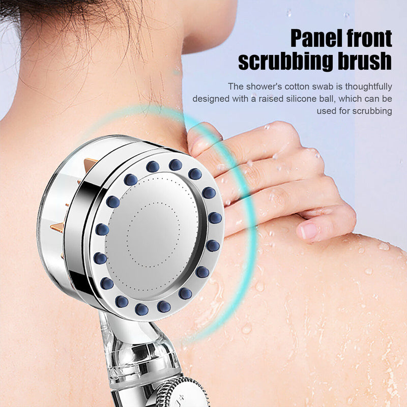 High Pressure Shower Heads - Turbo Fan SPA Massage Propeller Shower Head Newly