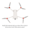 4pcs Waterproof Motor Cover Cap Engine Protector for DJI Mini 3 Pro (Red)
