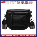 Fashion Saddle Crossbody Bag Women Soft Leather Chest Zipper Purse Phone Pouch