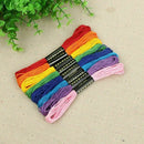 Colors Cross Stitch Cotton Embroidery Thread Sewing Floss K2U0 Skeins Nice V8J4