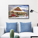 5D DIY House Scenery Full Round Rhinestone Diamond Painting Mosaic Decor Craf