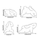 Biscuit Stamp Cookie Embosser Mold Cartoon Happy Yoga Rabbit Biscuit Mold