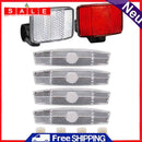 MTB Bicycle Front Rear Reflectors Night Riding Safety Lens Cycling Accessories