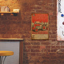 Square Iron Painting Farm Vehicle Metal Sign Plaque Wall Posters Painting