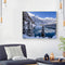Mountain Lake Frameless Oil Paint by Numbers Kit Handpainted Canvas Picture