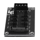 4-Pin or SATA 15-Pin to 8 Way 4-Pin PC Chassis Cooling Fan Splitter Hub