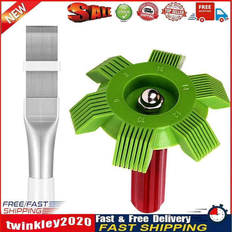 Air Conditioning Fin Comb Condenser Cleaning Refrigeration Tool (2pcs) Newly