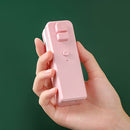 2 in 1 Mini Vacuum Sealer USB Snack Fresh Bag Heat Sealer Cutter (Pink) Newly