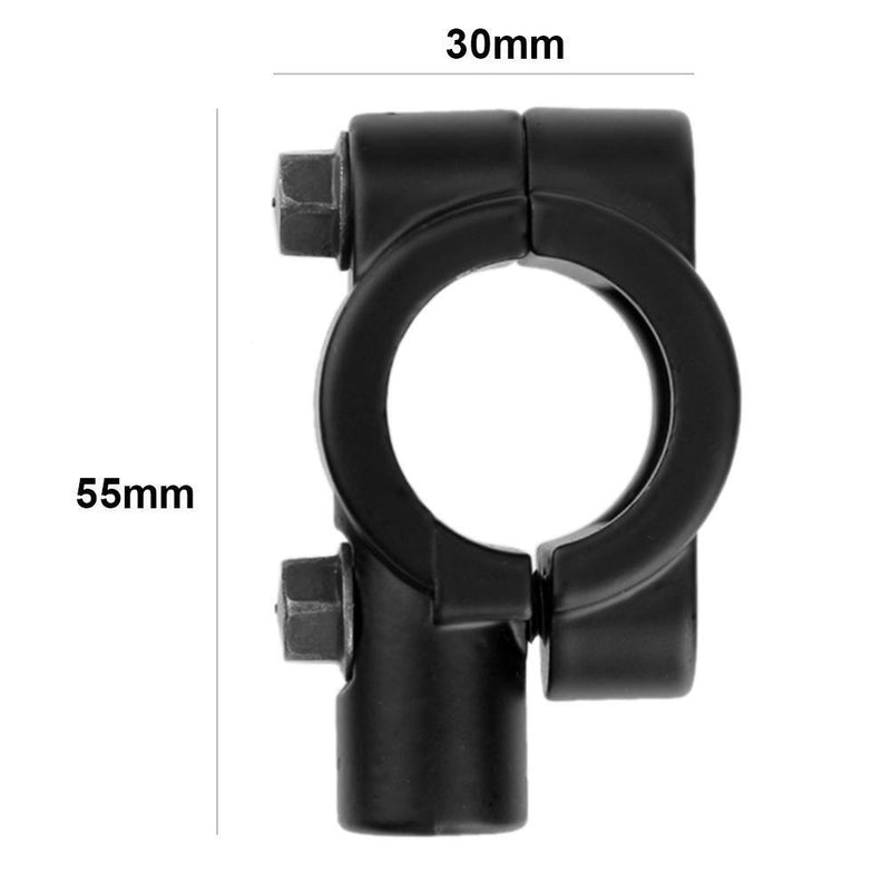 2pcs Universal Motorcycle Handlebar Mirror Mounts M10x22mm Aluminum Clamps Newly