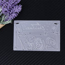 Christmas Banner DIY Metal Scrapbook Embossing Craft Cutting Die-171026