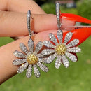 Sunflower Earrings Drop Dangle Ear Stud Flower Daisy Women Jewelry Gift E0E7