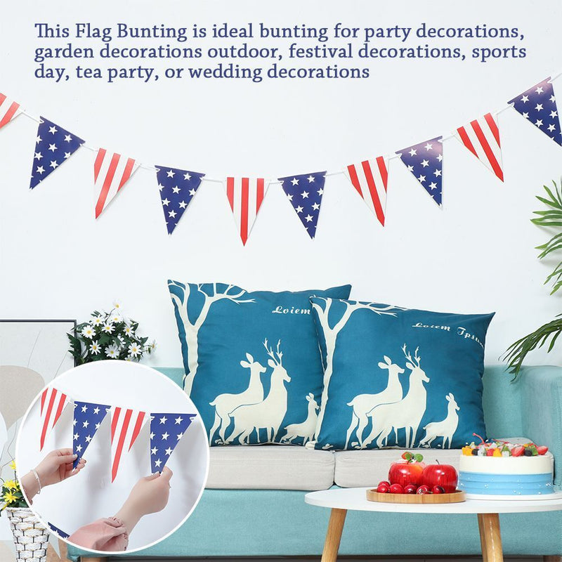 Decoration Flag American Independence Day Bunting Banners Platinum Jubilee