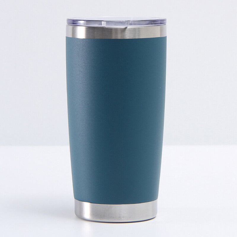 Stainless Ice Cooler Car Mug Vacuum Insulated Tea Water Bottle (Dark Green)