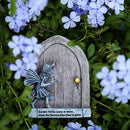 Fairy Door Fairies Sculpture Elf Statues Outdoor Wall Garden Outdoor Hot K7O0