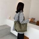 Simple Nylon Handbags Women Large Capacity Shoulder Bag Travel Shopping Totes