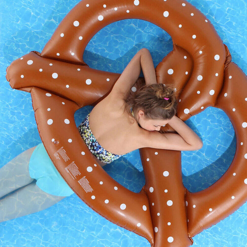 Swimming Pool Water Hammock Floating Swing Ring Inflatable Air Lounger Bed Newly