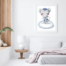 Partial Embroidery Stamped Porcelain Zodiac Mouse 14CT DIY Cross Stitch Kit Gift