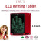 8.5in LCD Digital Writing Tablet Portable Drawing Board (Monochrome Red)