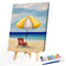 #A Beach Lounger Oil Paint By Numbers Kit DIY Acrylic Painting on Canvas Framele