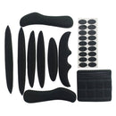 27pcs Cycling Helmet Inner Pads Kit Sealed Sponge for Motorcycle (Black) Newly