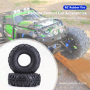 AUSTAR 4pcs Rubber Wheel Tires for 1/10 RC Crawler Axial SCX10 90046 SCX10