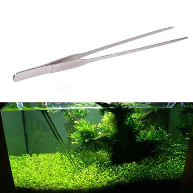 Universal 27CM Aquarium Plant Shrimp Reef Tank Straight Tweezer Straight Newly