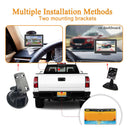 Universal 5in Car Rear View TFT LCD HD Video Surveillance Monitor Accessory Set
