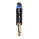 6.35mm Mono Connector 1/4 Inch Male Plug DIY Cable Connector for Electric Gui