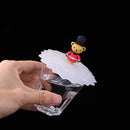 Reusable Silicone Cup Cover Heat Resistant Sealed Leakproof Cups Lid (D)