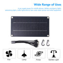 5v Cell Charger Dual Usb Solar Battery with Carabiner Charging Tool for Out