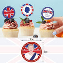 Fashion Party UK Decorations Elizabeth Queen Platinum Jubilee Cake Toppers