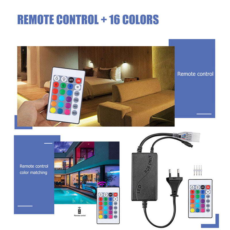 24 Keys LED Controller 4-Pin IR RGB Remote Controllers for 5050 Strip Lighting
