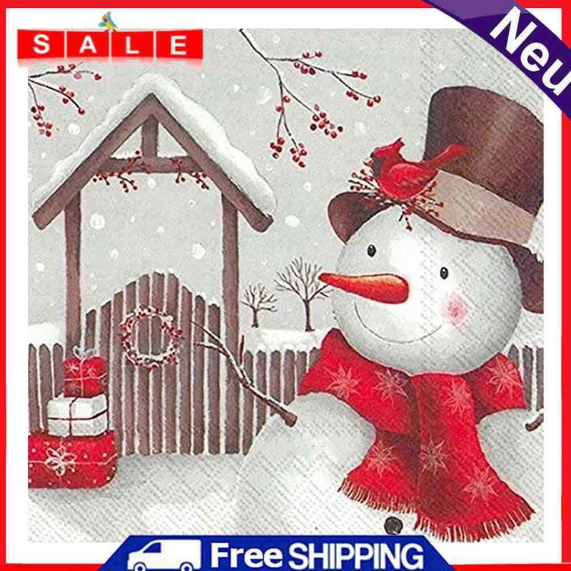 Oil Paint By Numbers Snowman Frameless Picture Craft Kit for Home Living Room
