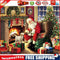 Santa Claus and Puppy Paint By Numbers Kit DIY Frameless Picture On Canvas