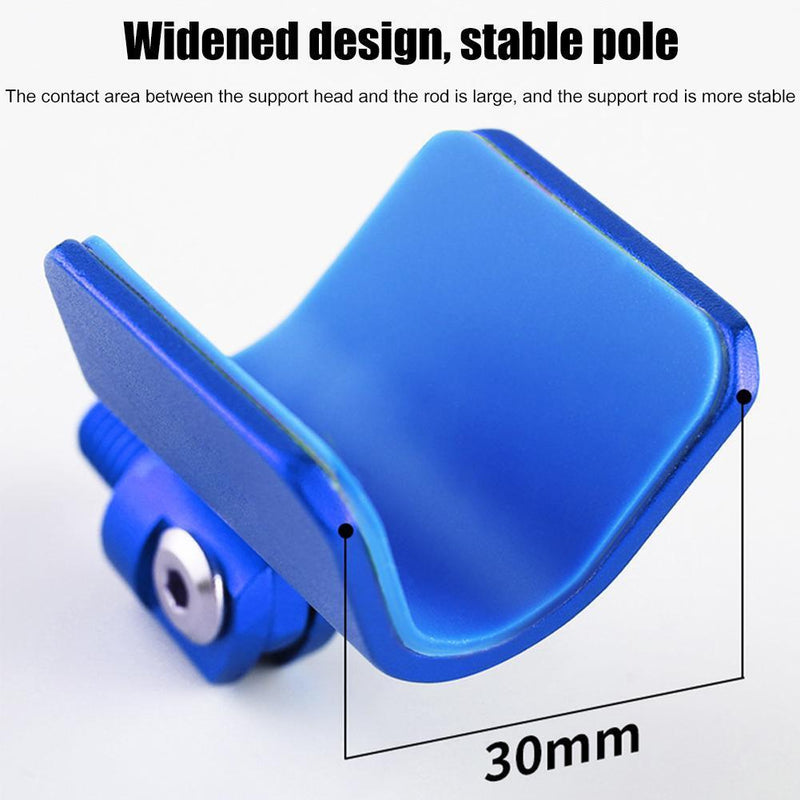 Automatic Rebound Fishing Pole Holder Rod Stand Support Head Tackle (Blue)