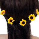 10PCS Daisy Sunflower Bridal Wedding Party Hair Pins Hair Decor DIY 2022 G1F3